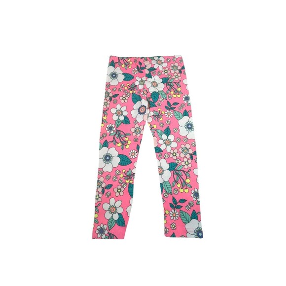Carter's Leggings Girls7 Pink with Flowers Pull-on New w/ Tag - Picture 2 of 5